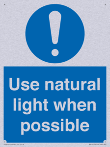 Use natural light when possible
